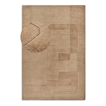 Covor bej tesut manual din lana 80x150 cm Charlotte - Villeroy&Boch imagine