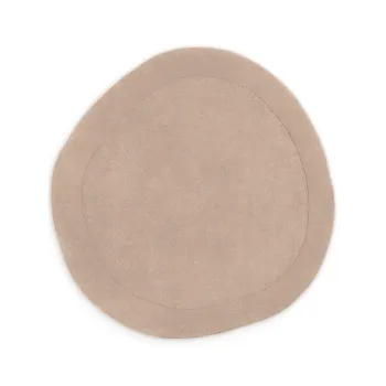 Covor bej tesut manual rotund din amestesc de lana o 160 cm Kari Organic - Villeroy&Boch imagine