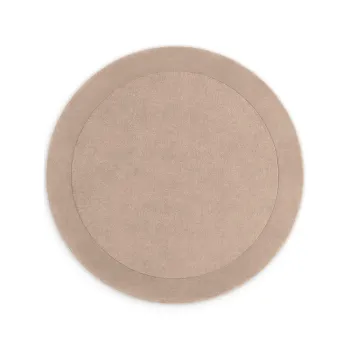 Covor bej tesut manual rotund din amestesc de lana o 200 cm Kivi - Villeroy&Boch imagine