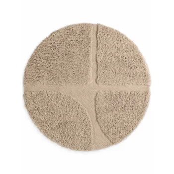 Covor bej tesut manual rotund o 160 cm Lambeth Jasper - Ted Baker imagine