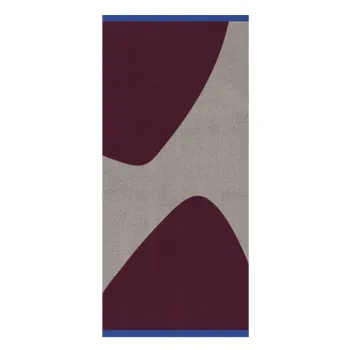 Covor burgundy/gri 70x150 cm Rocks - Mette Ditmer Denmark imagine