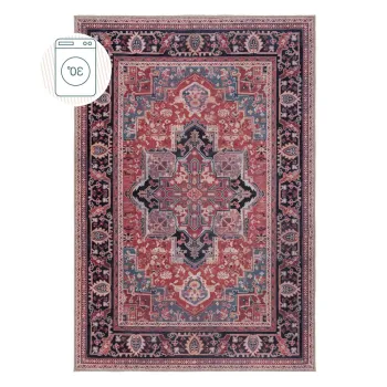 Covor burgundy lavabil din amestec de fibre reciclate 80x150 cm Windsor - Flair Rugs imagine