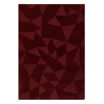 Covor burgundy tesut manual din lana 120x170 cm Shard Red - Flair Rugs imagine