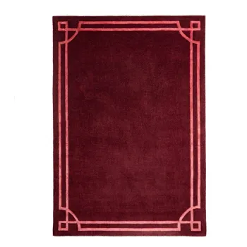 Covor burgundy tesut manual din lana 160x230 cm Gatsby - Flair Rugs imagine