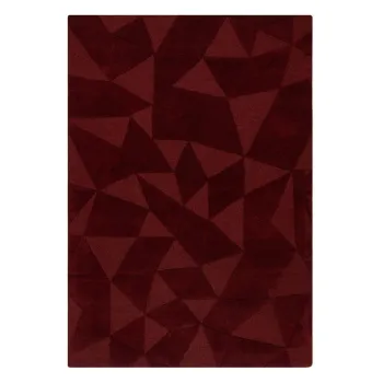 Covor burgundy tesut manual din lana 160x230 cm Shard Red - Flair Rugs imagine