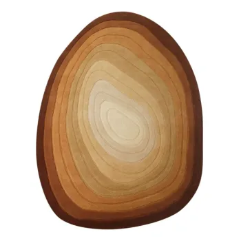 Covor caramiziu din lana 200x290 cm Puddle Ombre Wool - Flair Rugs imagine