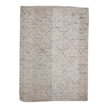 Covor crem din amestec de bumbac 150x210 cm Saxo - Bloomingville imagine