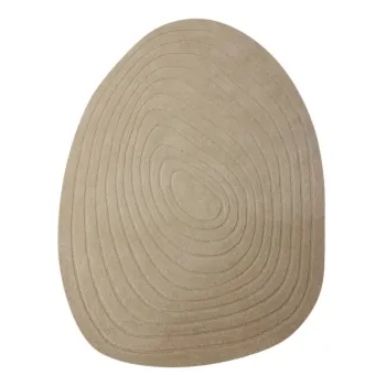 Covor crem din lana 160x230 cm Puddle Wool - Flair Rugs imagine