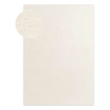 Covor crem E>esut manual din lAcnA160x230 cm Puristic Knots aEURElle Decoration imagine