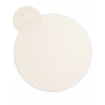 Covor crem E>esut manual rotund din lAcnAA, 160 cm Puristic Knots aEURElle Decoration imagine