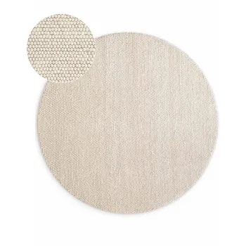 Covor crem E>esut manual rotund din lAcnAA, 200 cm Richmond Diana aEURTed Baker imagine