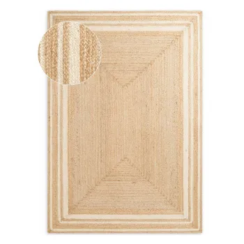 Covor crem/in culoare naturala reversibil/tesut manual din iuta 200x300 cm Looma - Hanse Home imagine