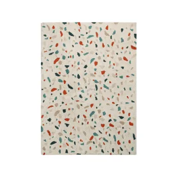 Covor crem lavabil/tesut manual din bumbac 140x200 cm Terrazzo Marble - Lorena Canals imagine