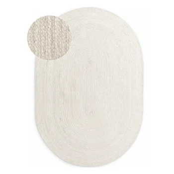 Covor crem reversibil/tesut manual din iuta 160x230 cm Braided - Hanse Home imagine