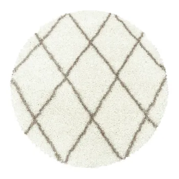Covor crem rotund o 120 cm Alvor - Ayyildiz Carpets imagine