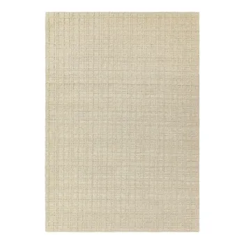 Covor crem tesut manual din amestesc de lana 160x230 cm Thatch Sand - Asiatic Carpets imagine