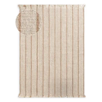 Covor crem tesut manual din iuta 160x230 cm Harvest Sierra - Elle Decoration imagine