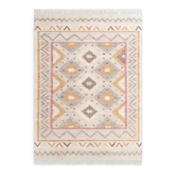 Covor crem tesut manual din iuta 160x230 cm Roya Imani - Elle Decoration imagine