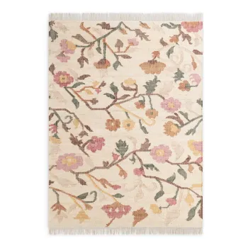 Covor crem tesut manual din iuta 200x300 cm Roya Violette - Elle Decoration imagine