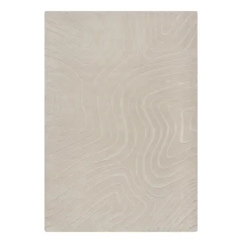 Covor crem tesut manual din lana 200x290 cm Mesmerise Natural - Flair Rugs imagine