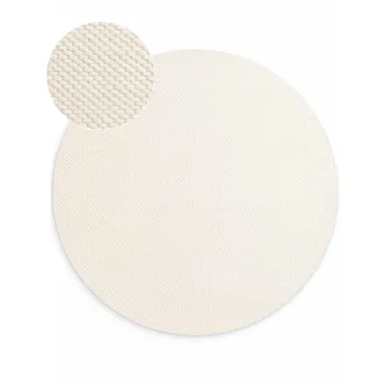 Covor crem tesut manual rotund din lana o 200 cm Lyon Beans - Elle Decoration imagine