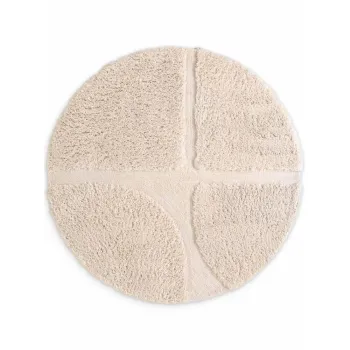 Covor crem tesut manual rotund o 160 cm Lambeth Jasper - Ted Baker imagine