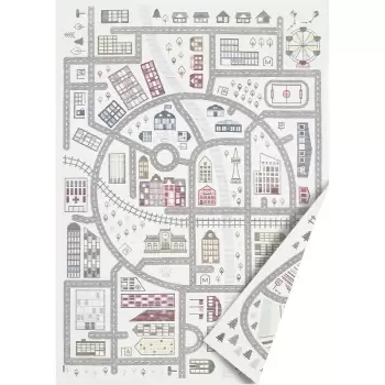 Covor cu 2 fete Narma Ulejoe, 160 x 230 cm, alb imagine