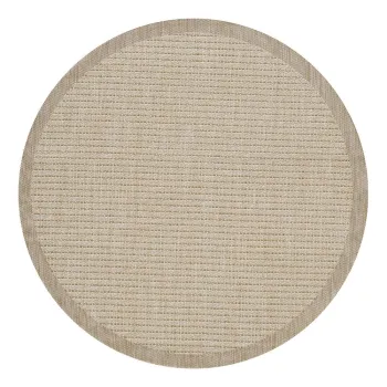 Covor de exterior bej rotund o 120 cm Giza - Ayyildiz Carpets imagine