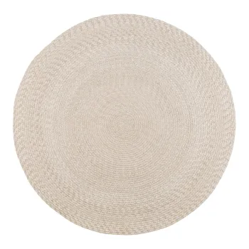 Covor de exterior crem rotund din fibre reciclate o 180 cm Menorca - House Nordic imagine