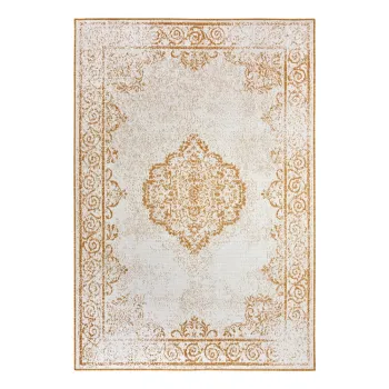 Covor de exterior galben ocru-alb 200x290 cm Cebu - NORTHRUGS imagine