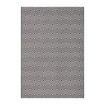 Covor de exterior NORTHRUGS Karo, 200 x 290 cm, negru-alb imagine