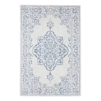 Covor de exterior NORTHRUGS Tilos, 120 x 170 cm, albastru - crem imagine