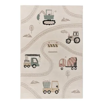 Covor de joaca pentru copii bej 120x170 cm Clown - Universal imagine