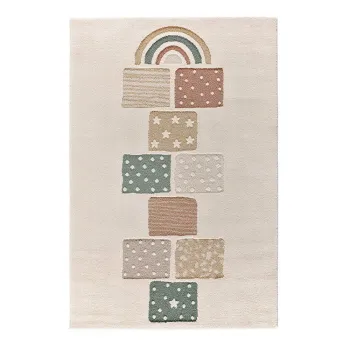 Covor de joaca pentru copii bej 120x170 cm Clown - Universal imagine