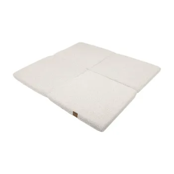 Covor de joaca pentru copii crem 120x120 cm - Meowbaby imagine