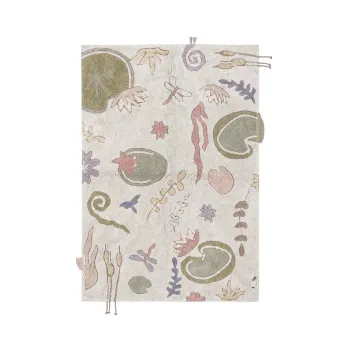 Covor de joaca pentru copii din bumbac 140x200 cm Botanic Fantasy - Lorena Canals imagine