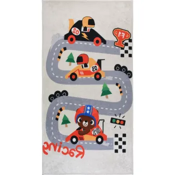 Covor de joaca pentru copii fildes lavabil 80x120 cm Race Time - Vitaus imagine