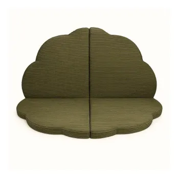 Covor de joaca pentru copii kaki 160x160 cm - Meowbaby imagine