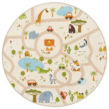 Covor de joaca pentru copii lavabil o150 cm Savana Ride - Mila Home imagine