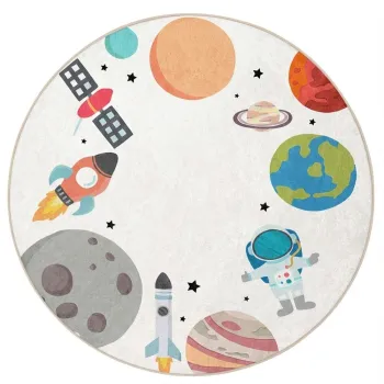 Covor de joaca pentru copii lavabil o150 cm Space Trip - Mila Home imagine