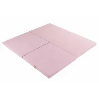 Covor de joaca pentru copii roz deschis 120x120 cm - Meowbaby imagine