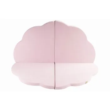 Covor de joaca pentru copii roz deschis 160x160 cm - Meowbaby imagine