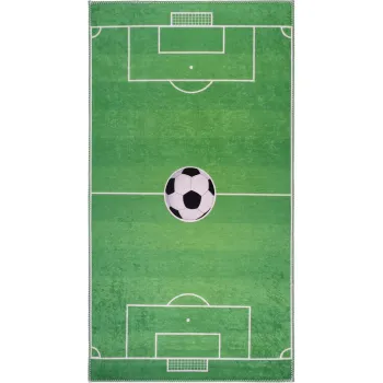 Covor de joaca pentru copii verde lavabil 120x180 cm Soccer Time - Vitaus imagine