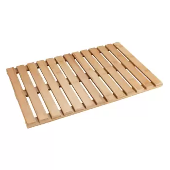 Covor din bambus potrivit si pentru exterior Wenko Bamboo, 60 x 40 cm imagine