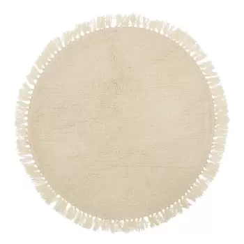 Covor din lana Bloomingville Nature, ? 110 cm, natural imagine