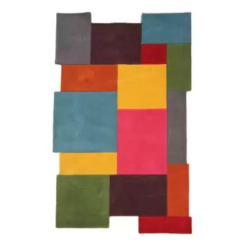 Covor din lana colorat Flair Rugs Collage, 120 x 180 cm imagine