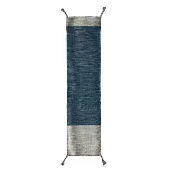 Covor din lana Flair Rugs Anu, 60 x 200 cm, albastru imagine