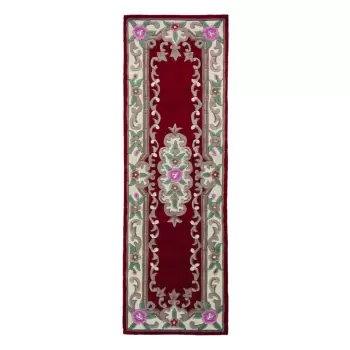 Covor din lana Flair Rugs Aubusson, 67 x 210 cm, rosu imagine