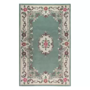 Covor din lana Flair Rugs Aubusson, 75 x 150 cm, verde imagine