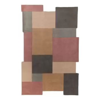 Covor din lana Flair Rugs Collage Earthy, 150 x 240 cm imagine